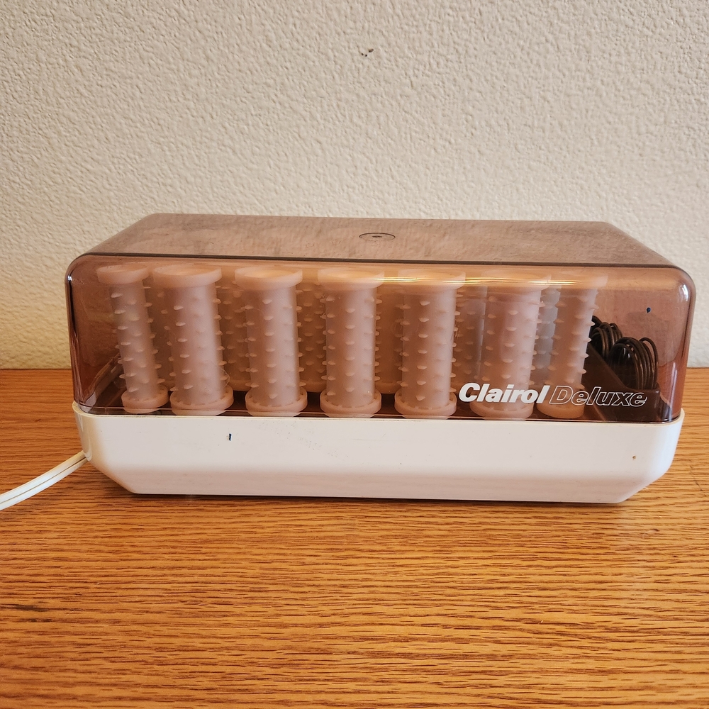 Vintage Clairol Deluxe Instant Hair Setter Rollers - Made In Denmark Tested